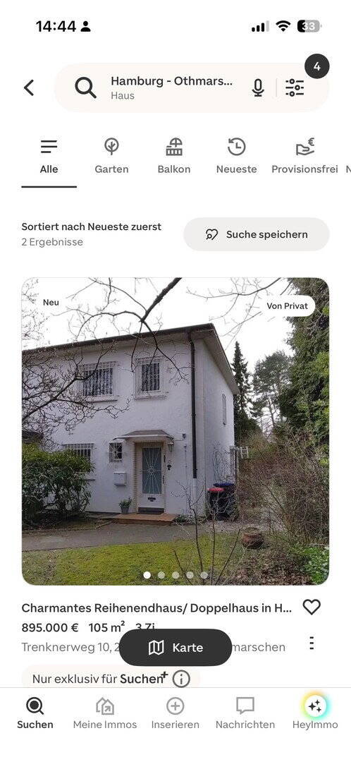 Thumbnail-Charmantes Reihenendhaus Doppelhaus in Hamburg-Othmarschen mit Garten