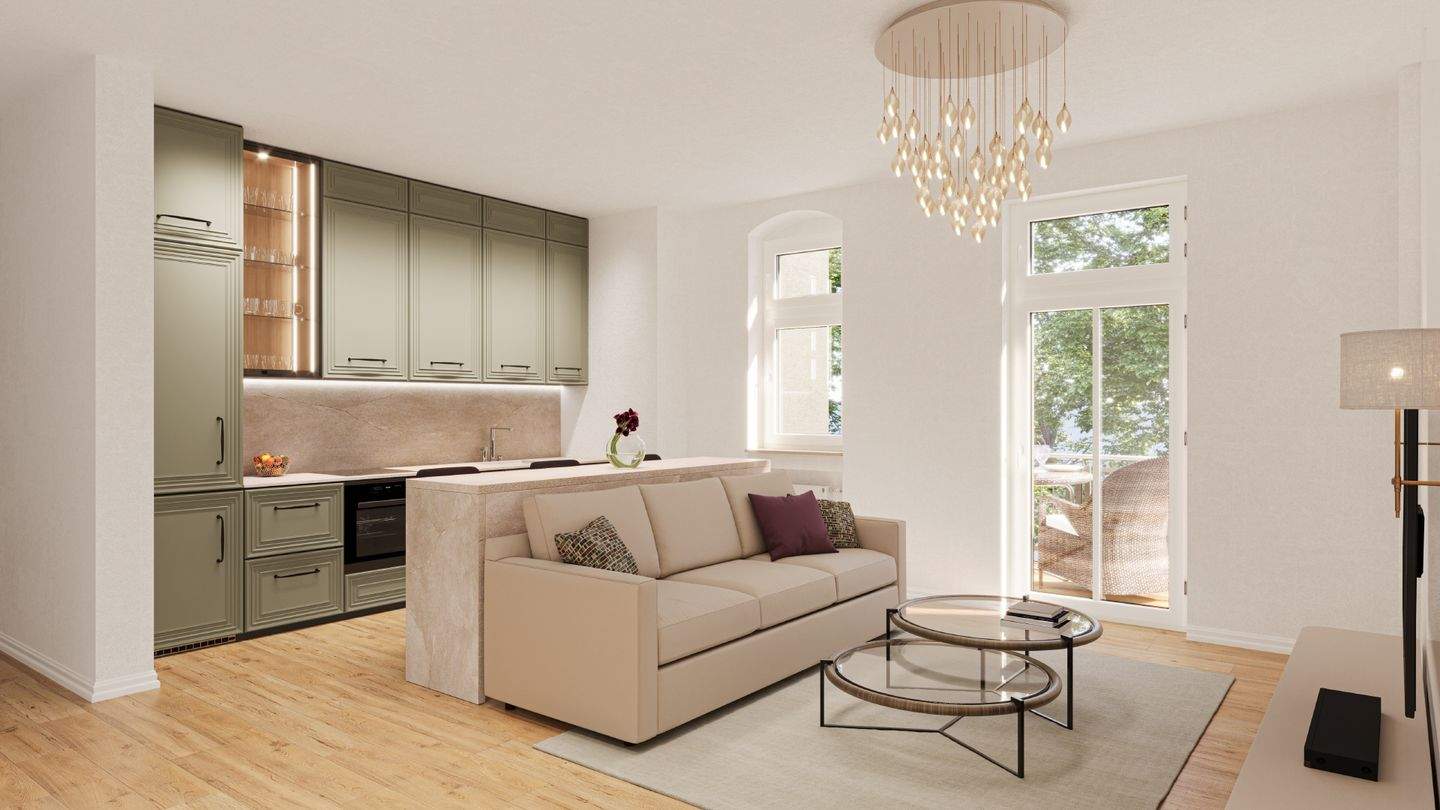 Thumbnail-Stilvoll Wohnen, 2. OG mit Aufzug, frisch vom Bauträger: offener Wohnbereich & Balkon zum entspannen