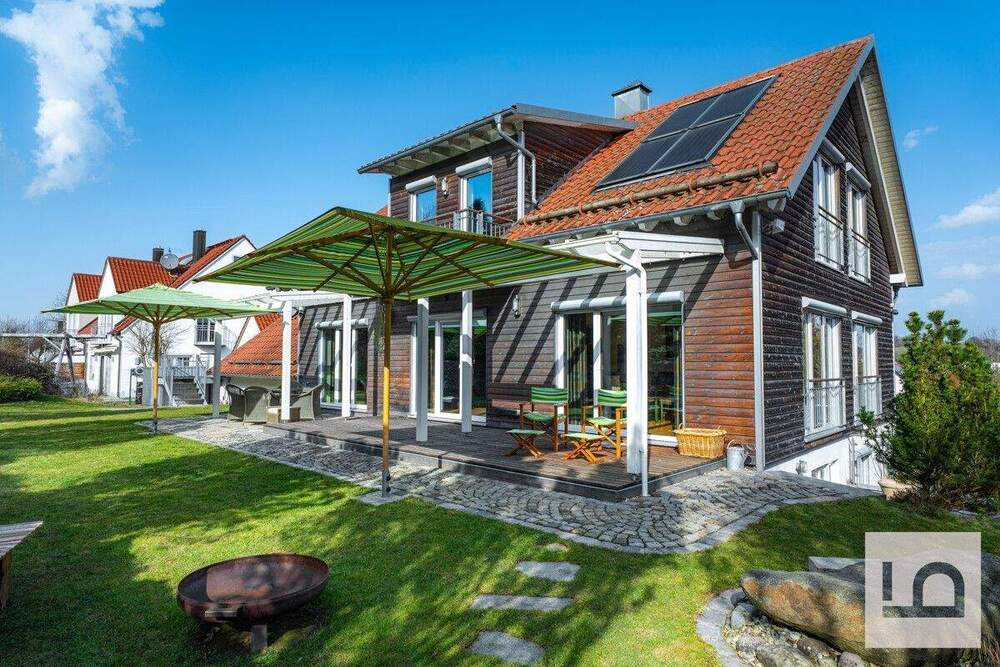 Thumbnail-Luxuriöses Traumhaus von Baufritz, Sauna, Büro, Garagen & grandiosem Ausblick, Wolnzach