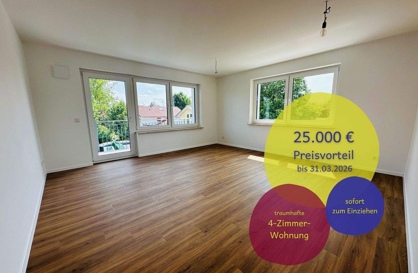 Thumbnail-JETZT 25.000€ PREISVORTEIL - 4-Zi.-Wohnung mit Südbalkon in Aying-Großhelfendorf
