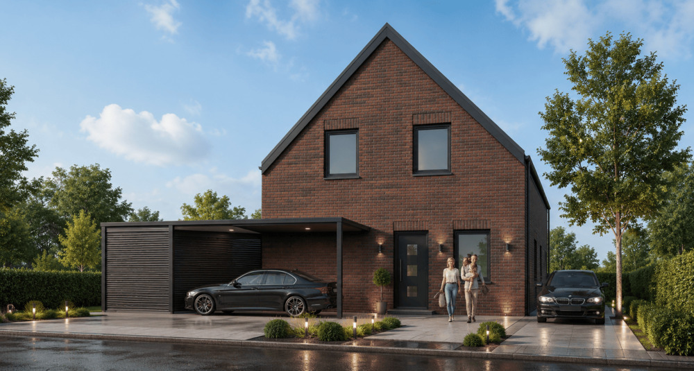 Thumbnail-Modernes Neubau-Einfamilienhaus mit Kaufgrundstück in attraktiver Lage von Südlohn!