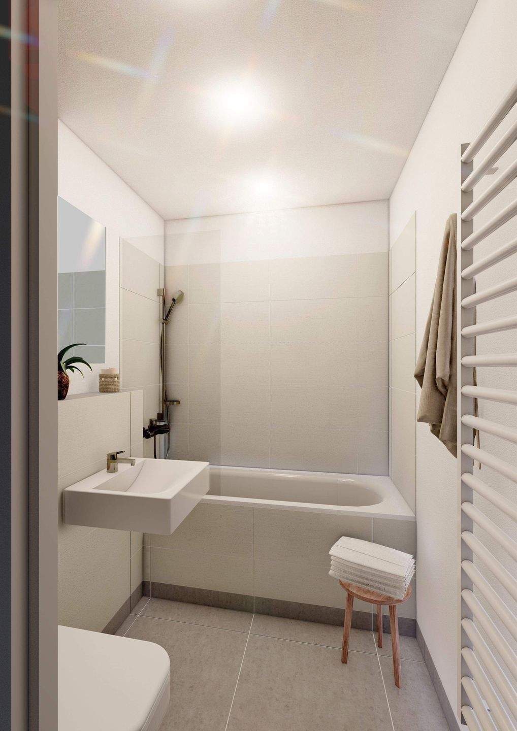 Thumbnail-SANIERTE 2-Zimmer-Wohnung in Stadtnähe mit großen Balkon!