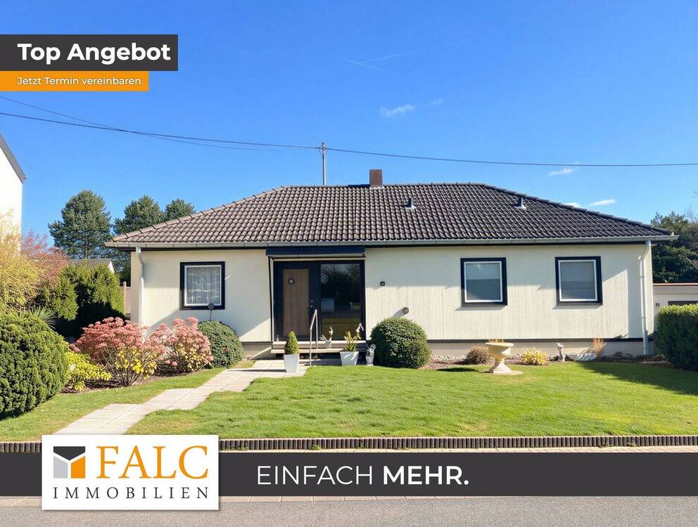 Thumbnail-Sonniger Bungalow mit Terrasse, Vollkeller & Garage - viel Platz zum Wohnen!