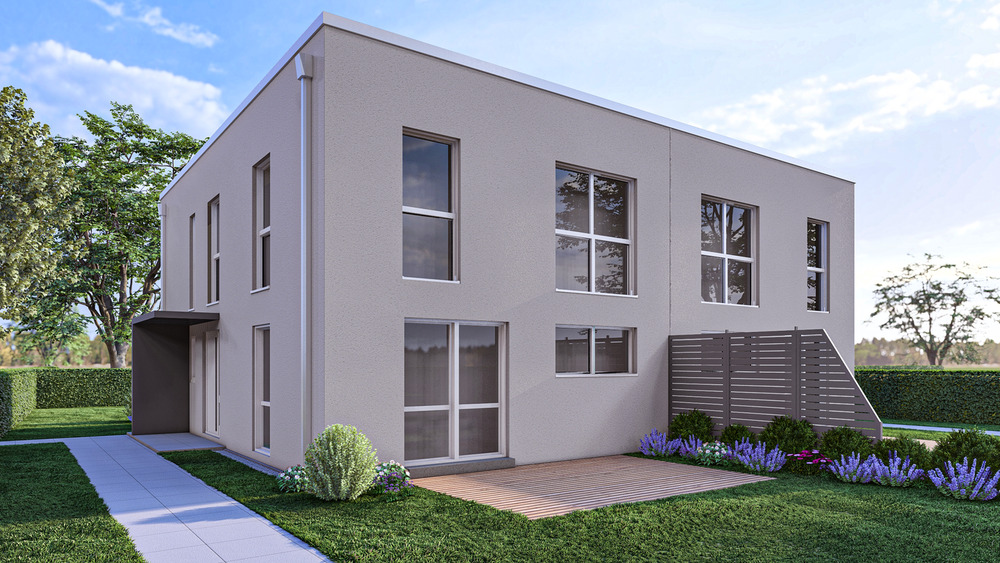 Thumbnail-Wohnen im Neubaugebiet - 4 Zimmer, KFW55 Doppelhaushälfte in ruhiger, stadtnaher Lage