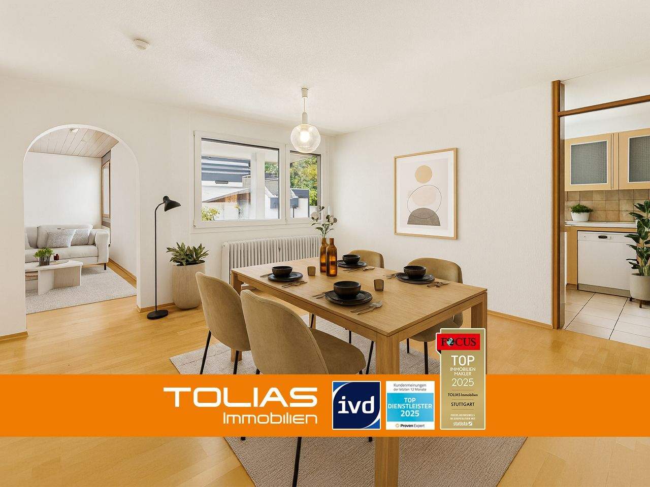 Thumbnail-Perfekt für Paare & kleine Familien - 3,5-Zimmer-Wohnung mit Balkon und Garage in Esslingen