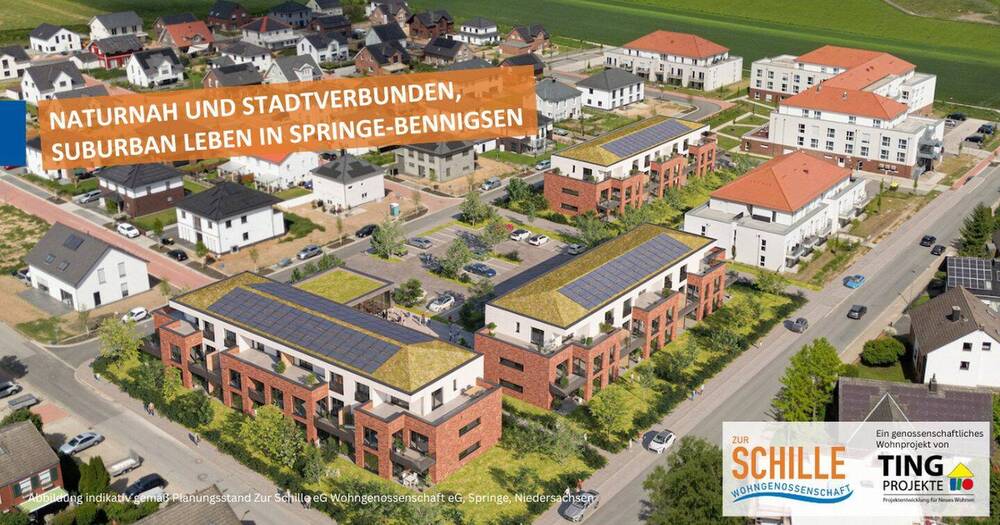 Thumbnail-Suburban und naturverbunden leben: 3-Zi.-Whg in Bennigsen - Private Wohngenossenschaft) ZS