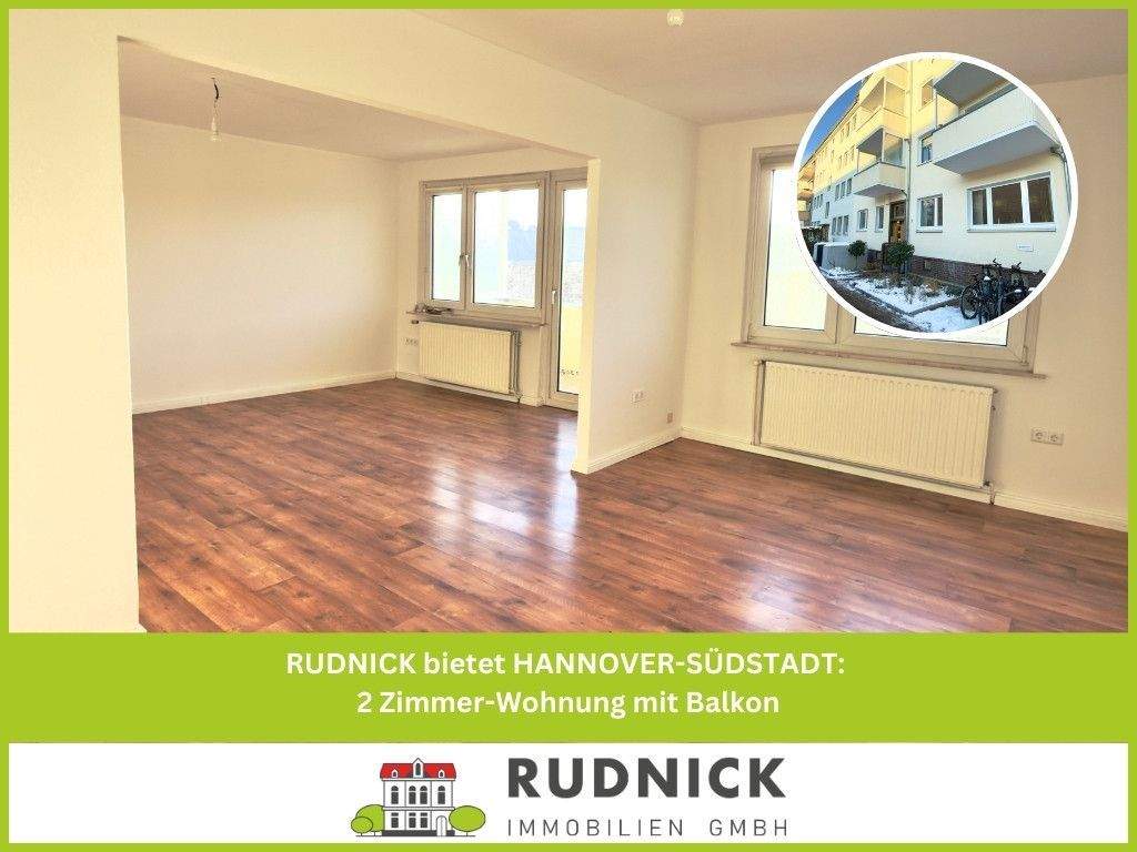 Thumbnail-RUDNICK bietet HANNOVER-SÜDSTADT: 2 Zimmer-Wohnung mit Balkon