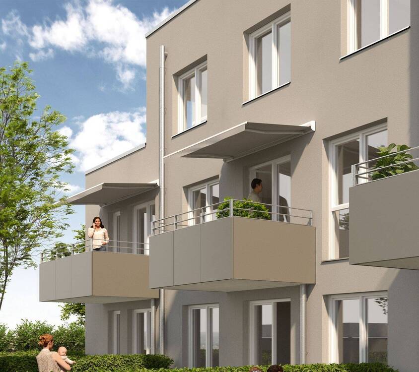 Thumbnail-Neubau! 3-Zi.-Whg. im 1.OG mit West-Balkon und Top-Ausstattung in FÜ-Poppenreuth, jetzt Rohbau besichtigen – Bezug noch in diesem Jahr!