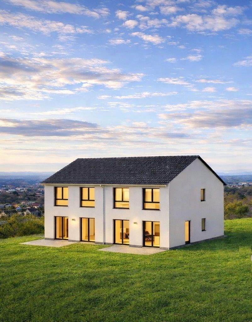 Thumbnail-Platz für Familie und Zukunft: Neubau-DHH mit 136 m², PV & KfW-QNG-Standard, LE-Oberaichen