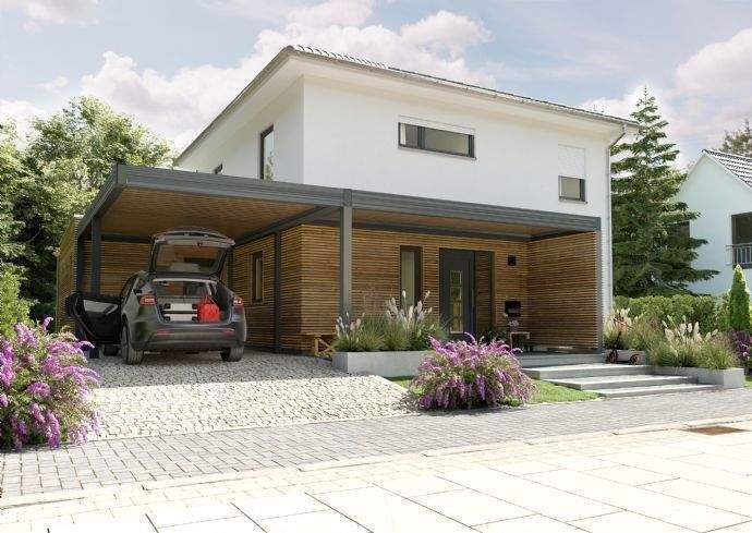 Eingangsbereich mit Carport Erweiterung