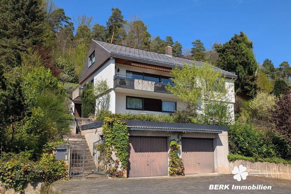 Thumbnail-BERK Immobilien - Gartenparadies am Waldrand mit gigantischem Ausblick - Haus in TE in Laudenbach