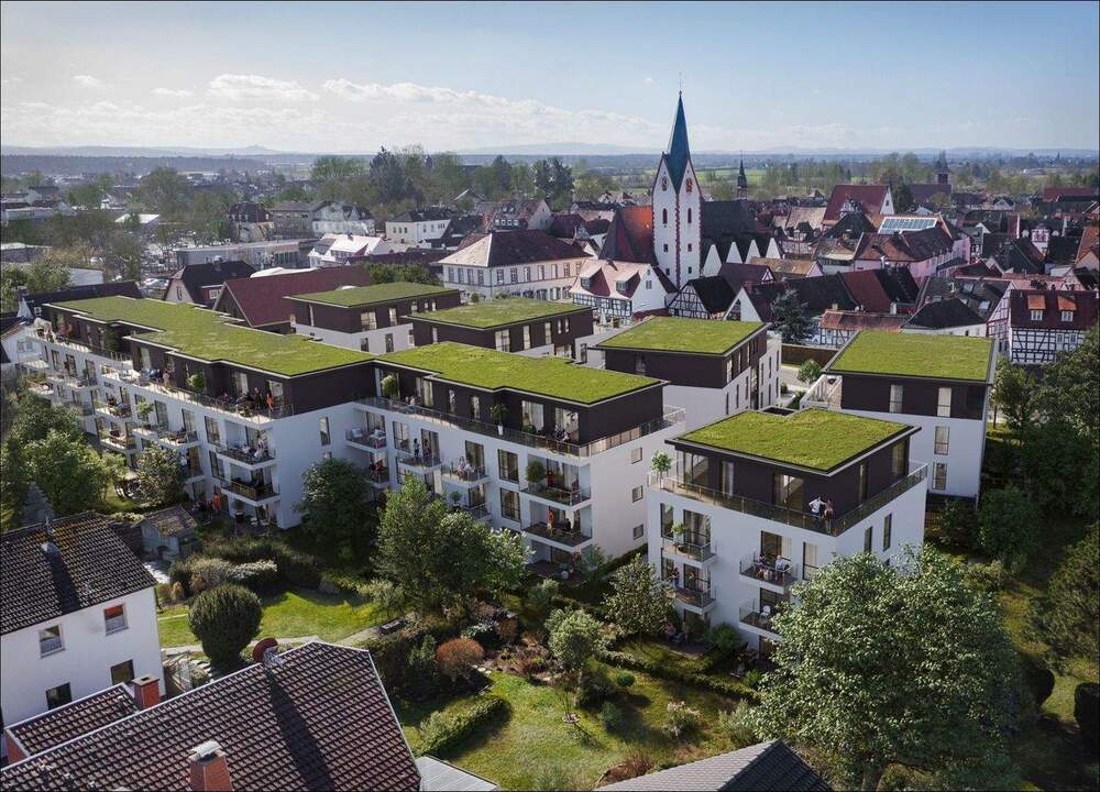 Thumbnail-Genehmigtes Projekt für 74 Wohnungen im Stadtkern Babenhausen