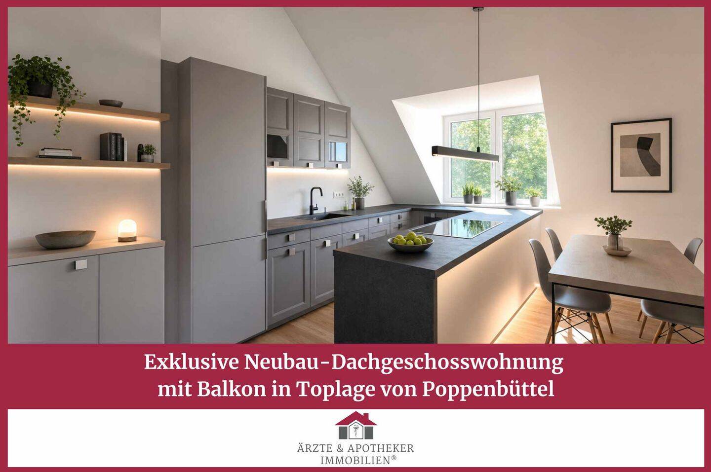 Thumbnail-Exklusive Neubau-Dachgeschosswohnung mit Balkon in Toplage von Poppenbüttel