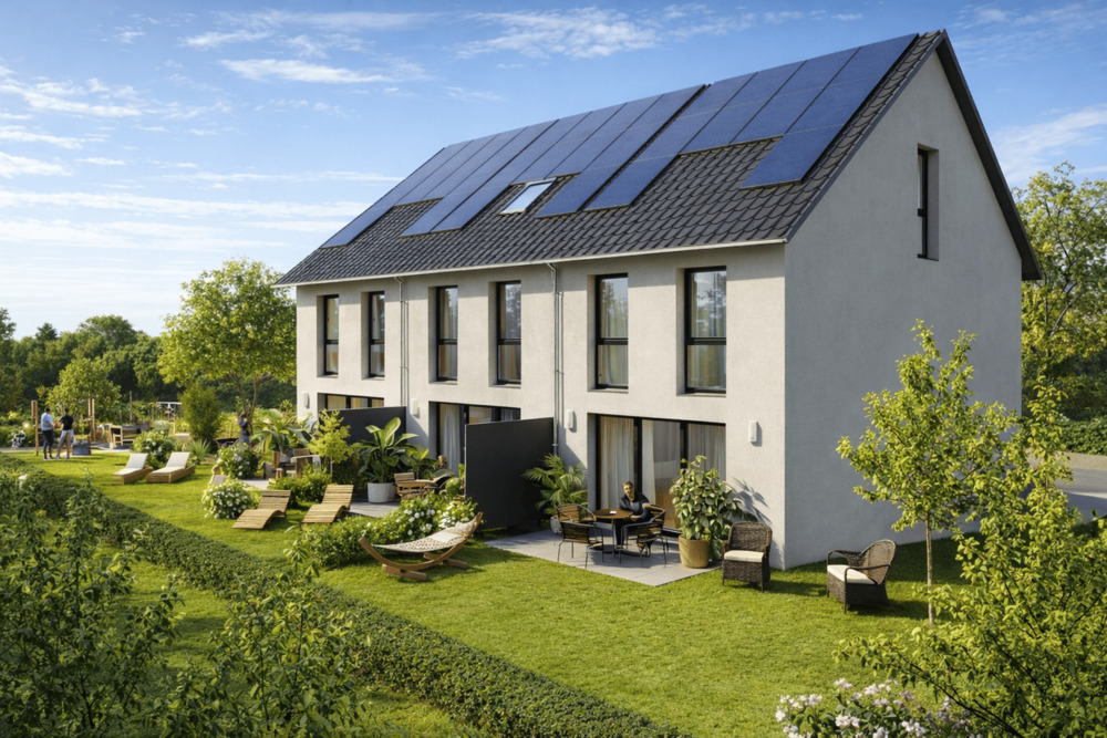 Thumbnail-Neubau-Reihenhäuser mit KfZ-Stellplatz, großem Grundstück in Stuttgart-Plieningen