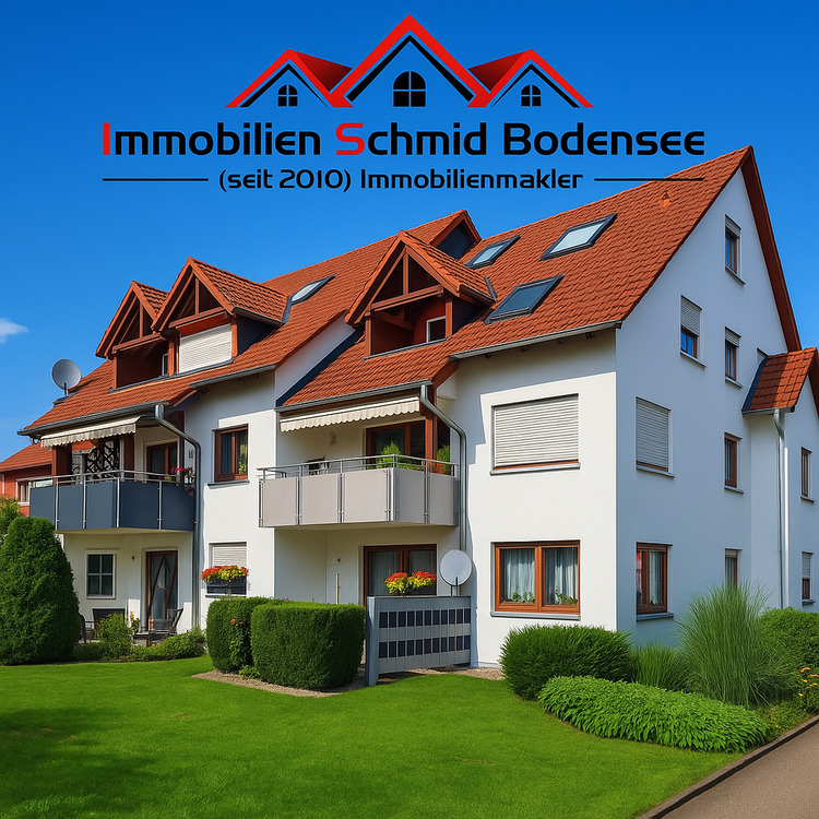 Thumbnail-88069 Tettnang - Kau ( Bodenseekreis ) im 9 Parteienhaus Bezugsfertige 2,5 Zimmerwohnung 1.OG ca. 60,40 qm Wfl.incl. 2 TG Plätze und Keller