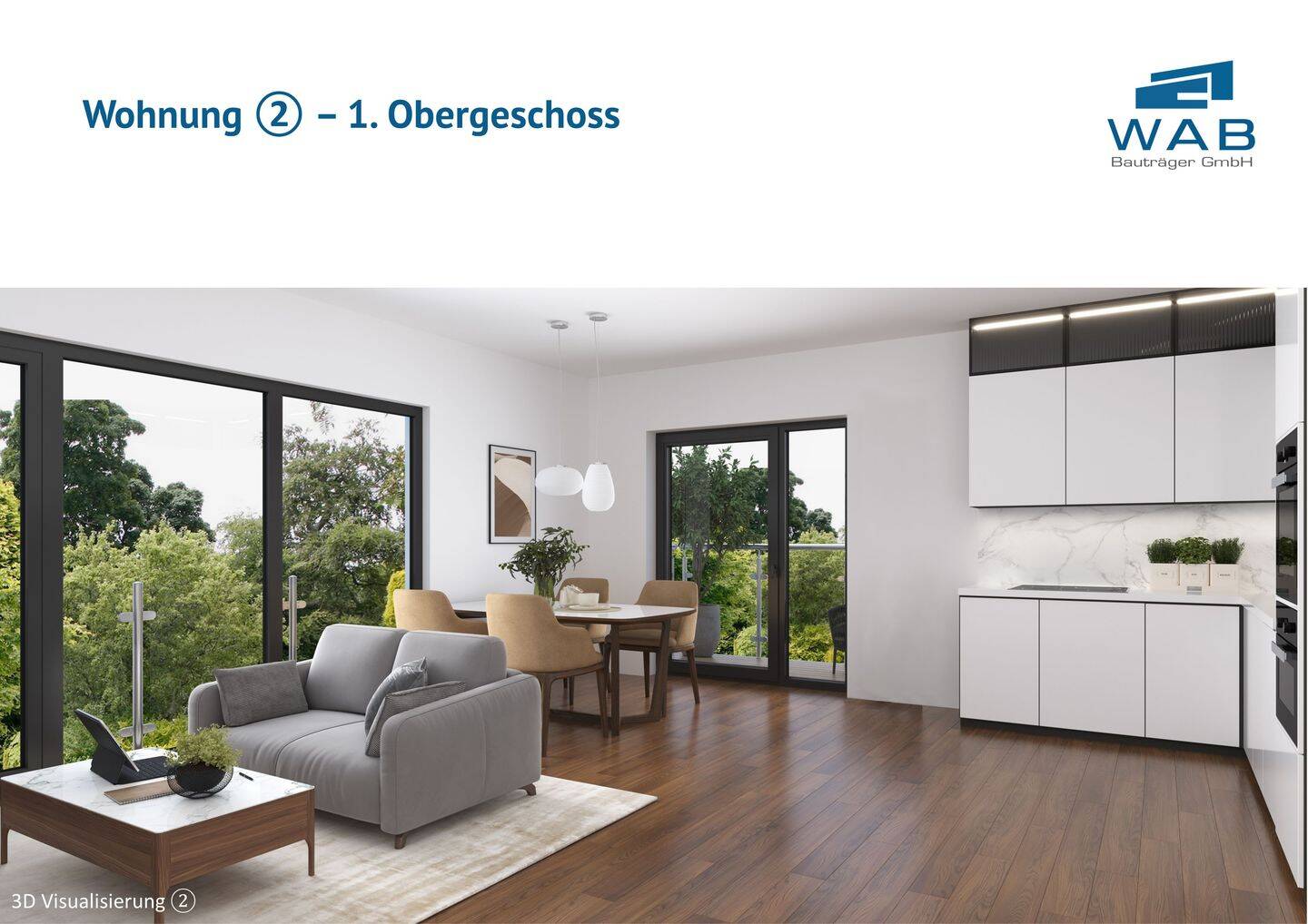 Thumbnail-2-Zimmer Neubau Luxuswohnung (2), mit Balkon