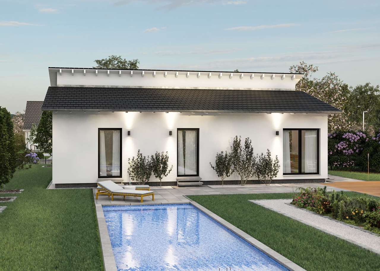 Thumbnail-Selten. Ruhig. Besonders. Der elegante Bungalow mit versetztem Pultdach.