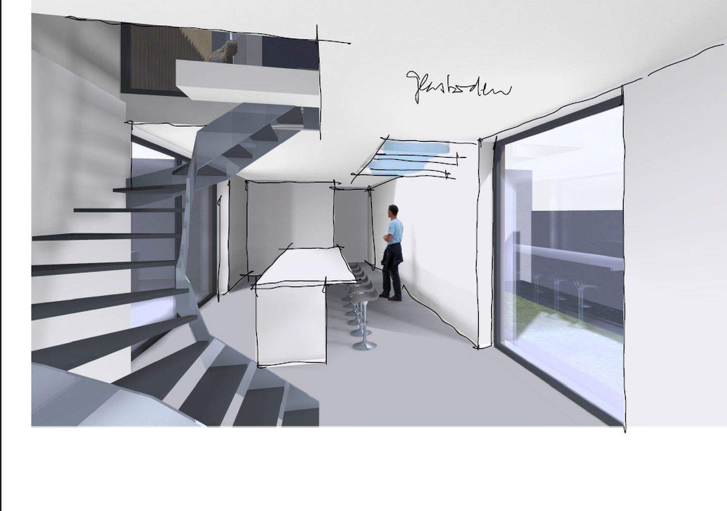 Thumbnail-Baugrundstück mit genehmigter Bauvoranfrage für freistehendes Architektenhaus 