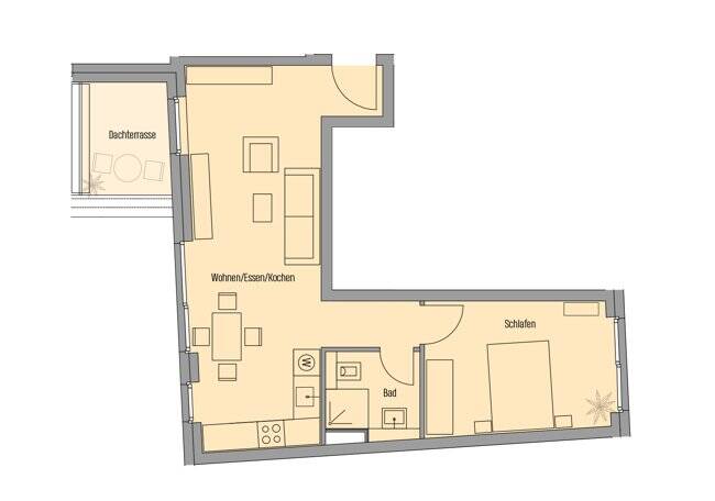 Thumbnail-Genießen Sie den Blick von Ihrer lauschigen Dachterrasse! | Toll geschnittene 2-Zimmer-Whg. | KfW 55