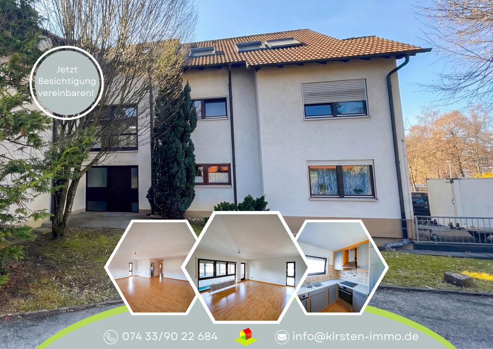 Thumbnail-Balingen Zentrum, gepflegte 2,5 Zimmer Wohnung mit Balkon und Tiefgaragenplatz