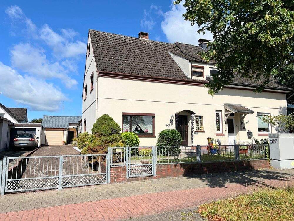 Thumbnail-PURNHAGEN-IMMOBILIEN - Doppelhaushälfte mit Garage in guter Lage von Bremen-BlumenthalBockhorn!