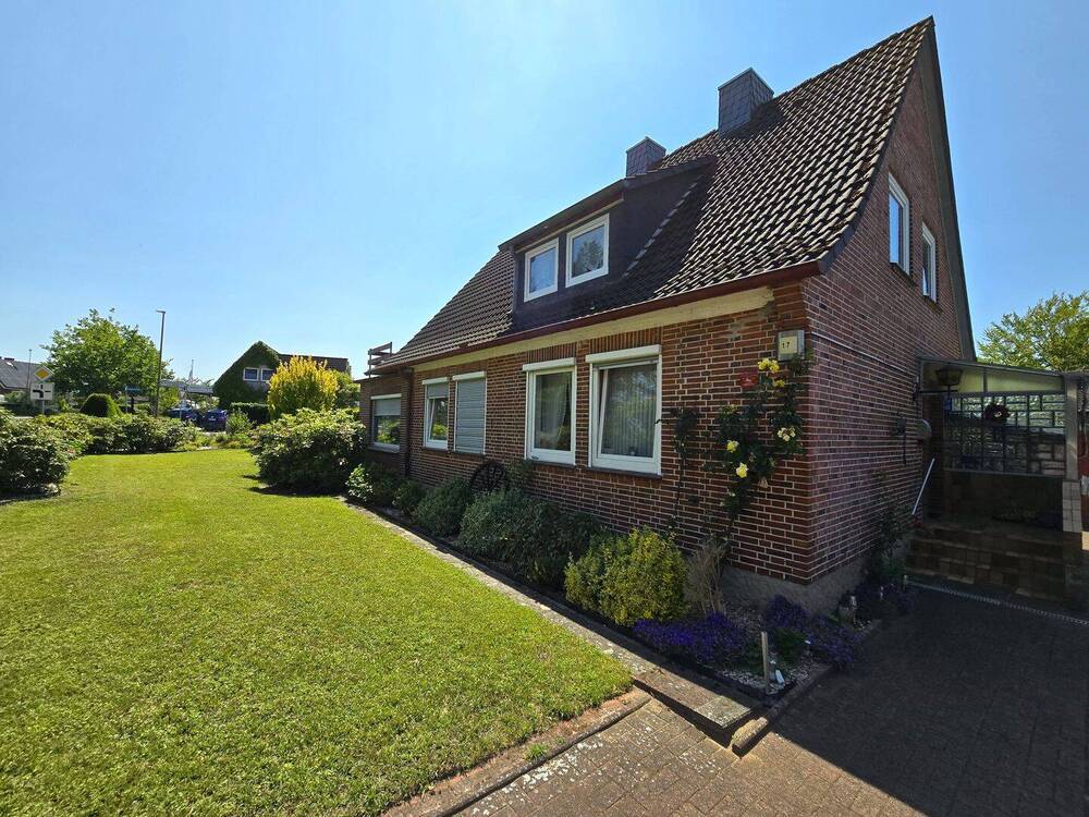 Thumbnail-Gepflegtes Einfamilienhaus im Zentrum von Vögelsen mit Garage, Carport und schönem Garten, Keine Erbpacht!