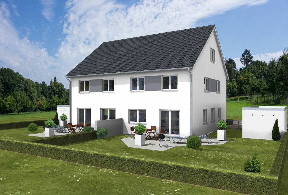 Thumbnail-Doppelhaushälften Neubau in Berg bei Neumarkt in zentraler Ortslage.