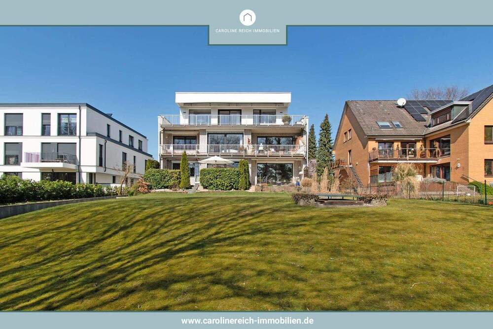 Thumbnail-Energieeffiziente 3-Zi. Wohnung mit großer Westterrasse, herrlichem Gemeinschaftsgarten und TG in Hummelsbüttel!