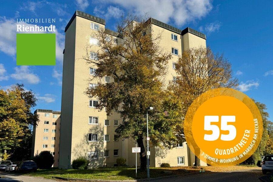 Thumbnail-55qm! 3-Zimmer-Wohunung in Marbach am Neckar