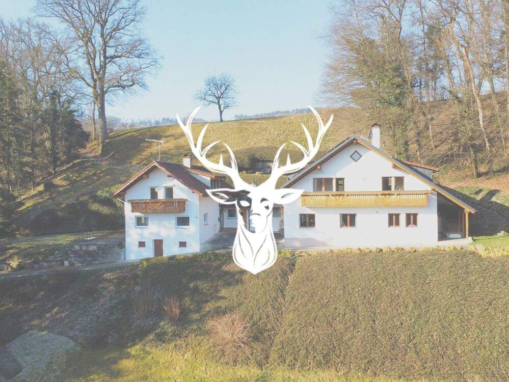 Thumbnail-Einzigartiges Ensemble bestehend aus 2 traumhaften Einfamilienhäusern in Alleinlage von Klettgau-Bühl zu verkaufen