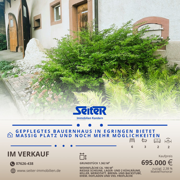 Thumbnail-Gepflegtes Bauernhaus in Egringen bietet massig Platz und noch mehr Möglichkeiten