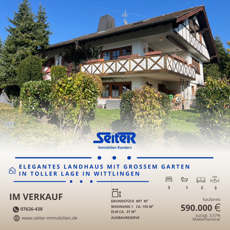 Thumbnail-Kurzfristig verfügbar: Landhaus mit Garten in toller Lage in Wittlingen