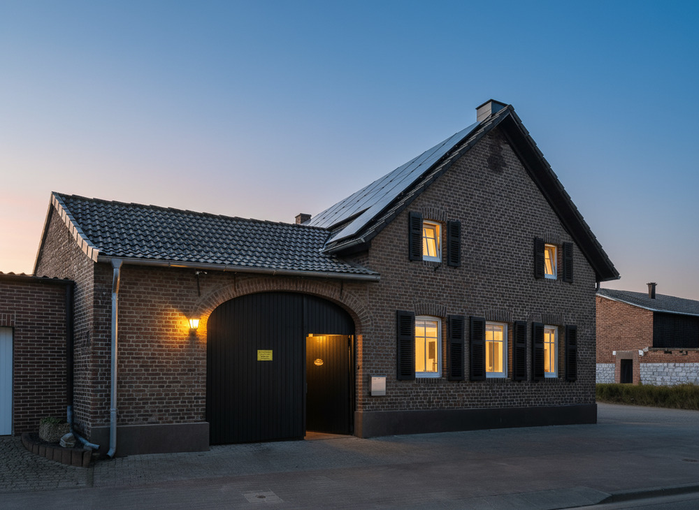 Haus am Abend - generiert