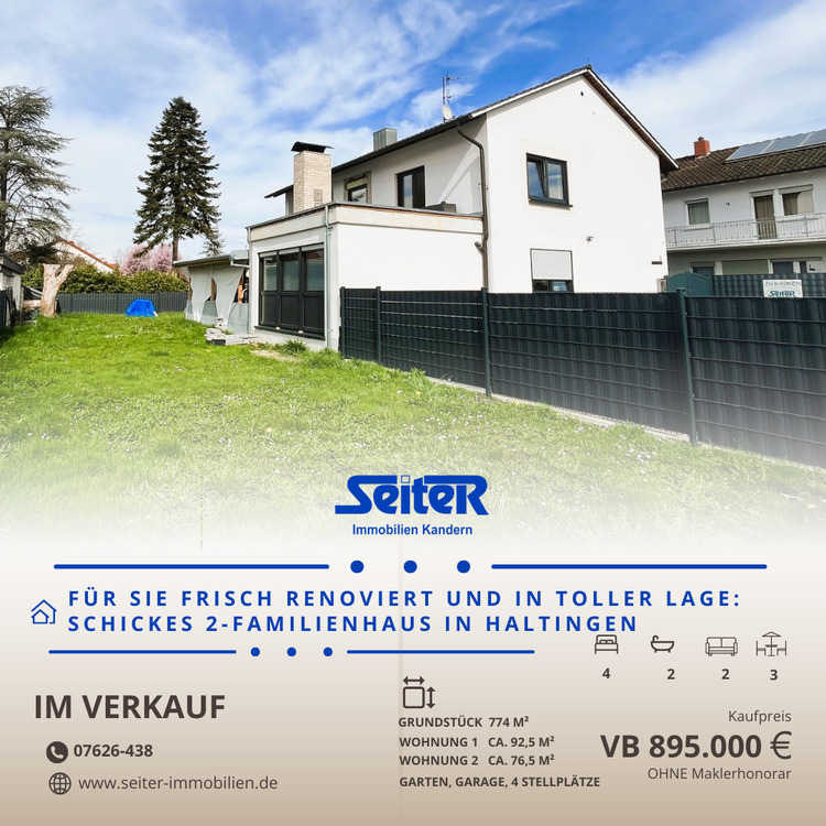 Thumbnail-Kurzfristig verfügbar: Zwei-Familienhaus in ruhiger Lage in Haltingen