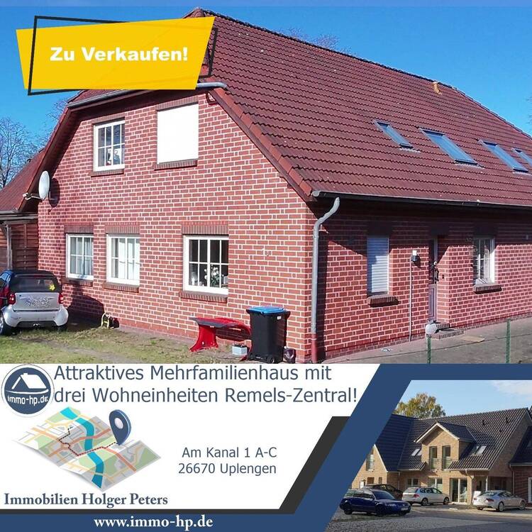 Thumbnail-Attraktives Mehrfamilienhaus mit drei Wohneinheiten in zentraler Lage von Remels!