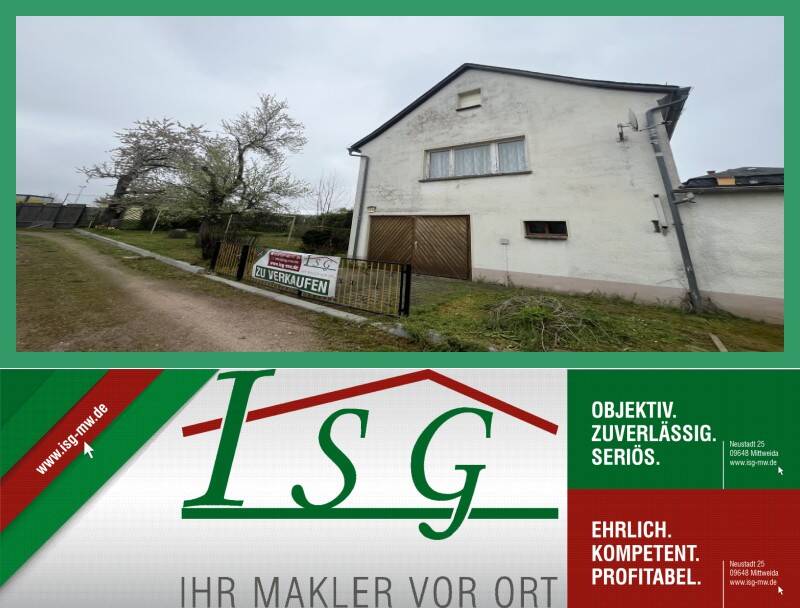 Thumbnail-PROVISIONSFREI! EFH in Altmittweida - 2. Reihe mit Garten und Garage - FREI AB SOFORT