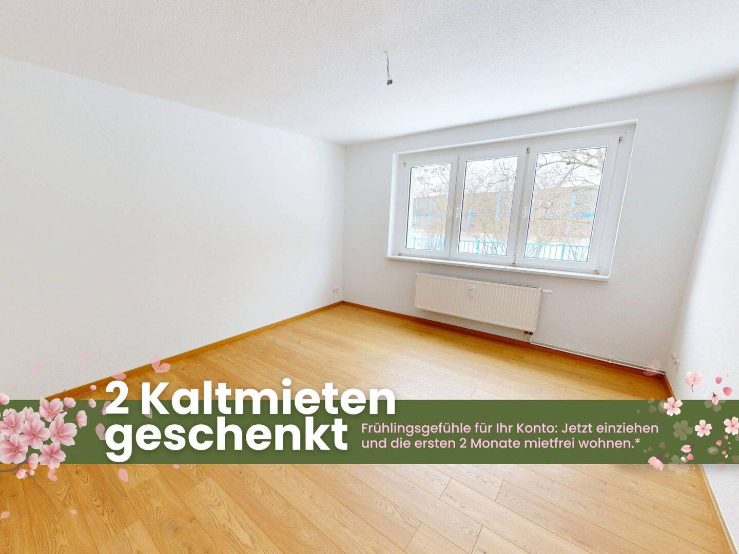 Thumbnail-Platz und Helligkeit: Große 3-Zimmer-Wohnung mit Wannenbad
