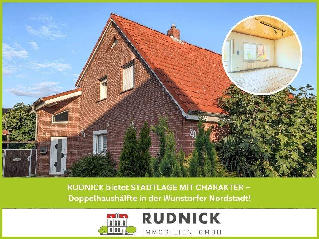 Thumbnail-RUDNICK bietet STADTLAGE MIT CHARAKTER - Doppelhaushälfte in der Wunstorfer Nordstadt!