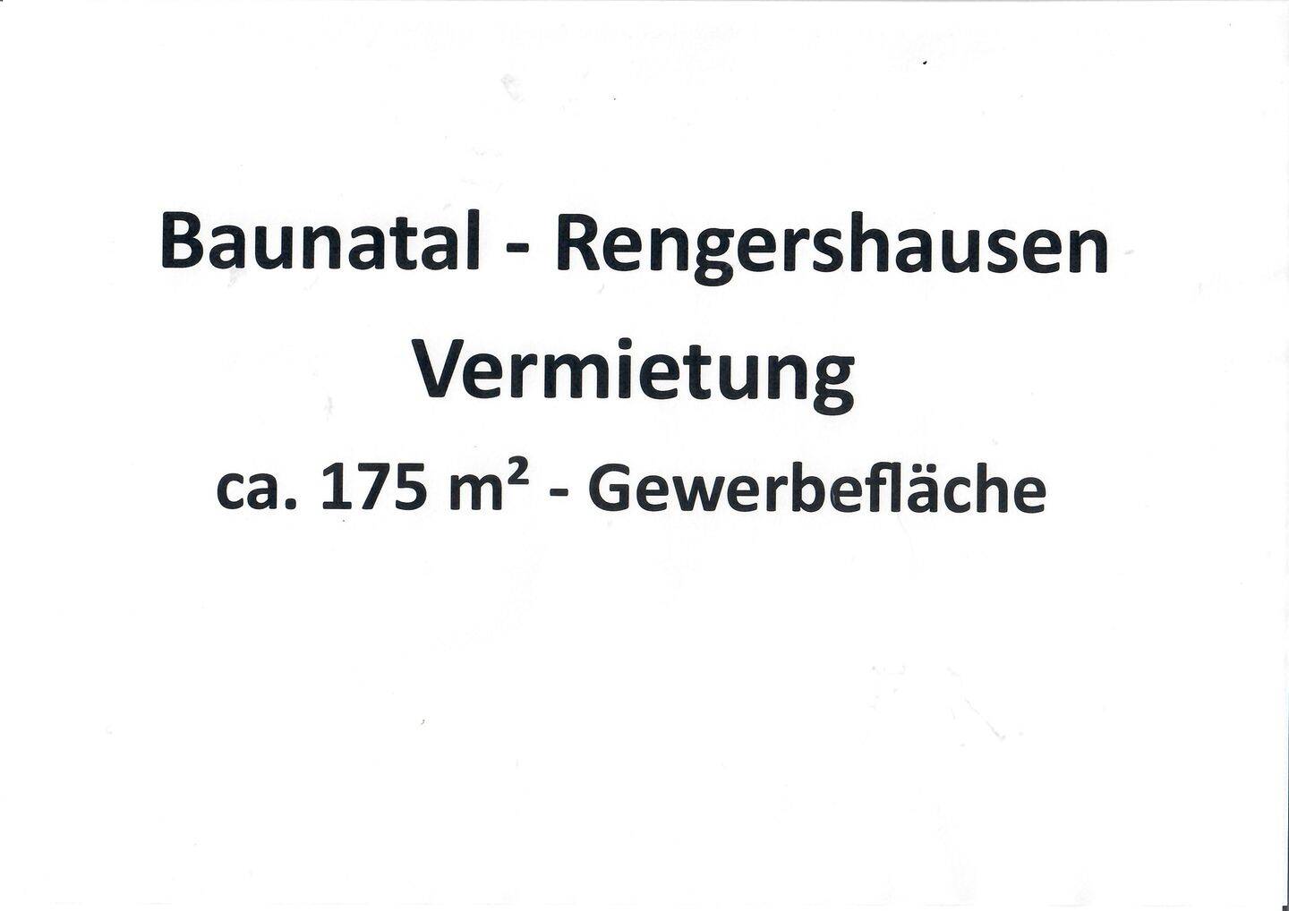 Thumbnail-Baunatal - Rengershausen - Vermietung ca. 175m² Gewerbefläche