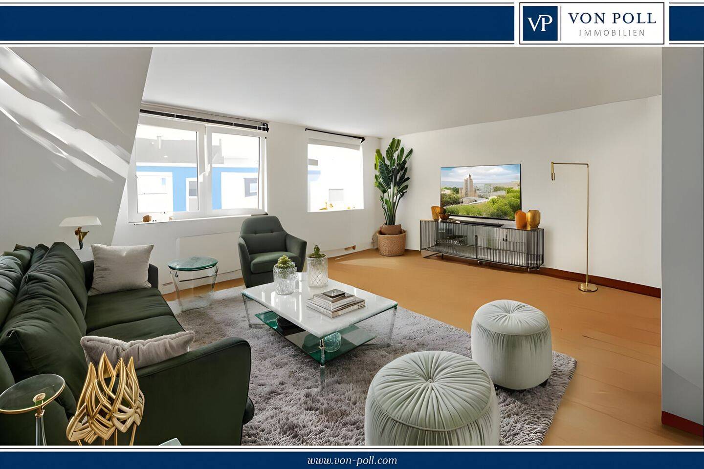 Thumbnail-Duissern: Moderne & möblierte 2-Zimmer-ETW mit Parkett, Energieeffizienzklasse C & Top-Lage