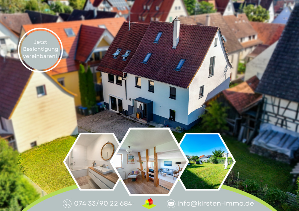 Thumbnail-Modernisiertes Familienhaus mit Einliegerwohnung und sonnigem Grundstück in Ammerbuch