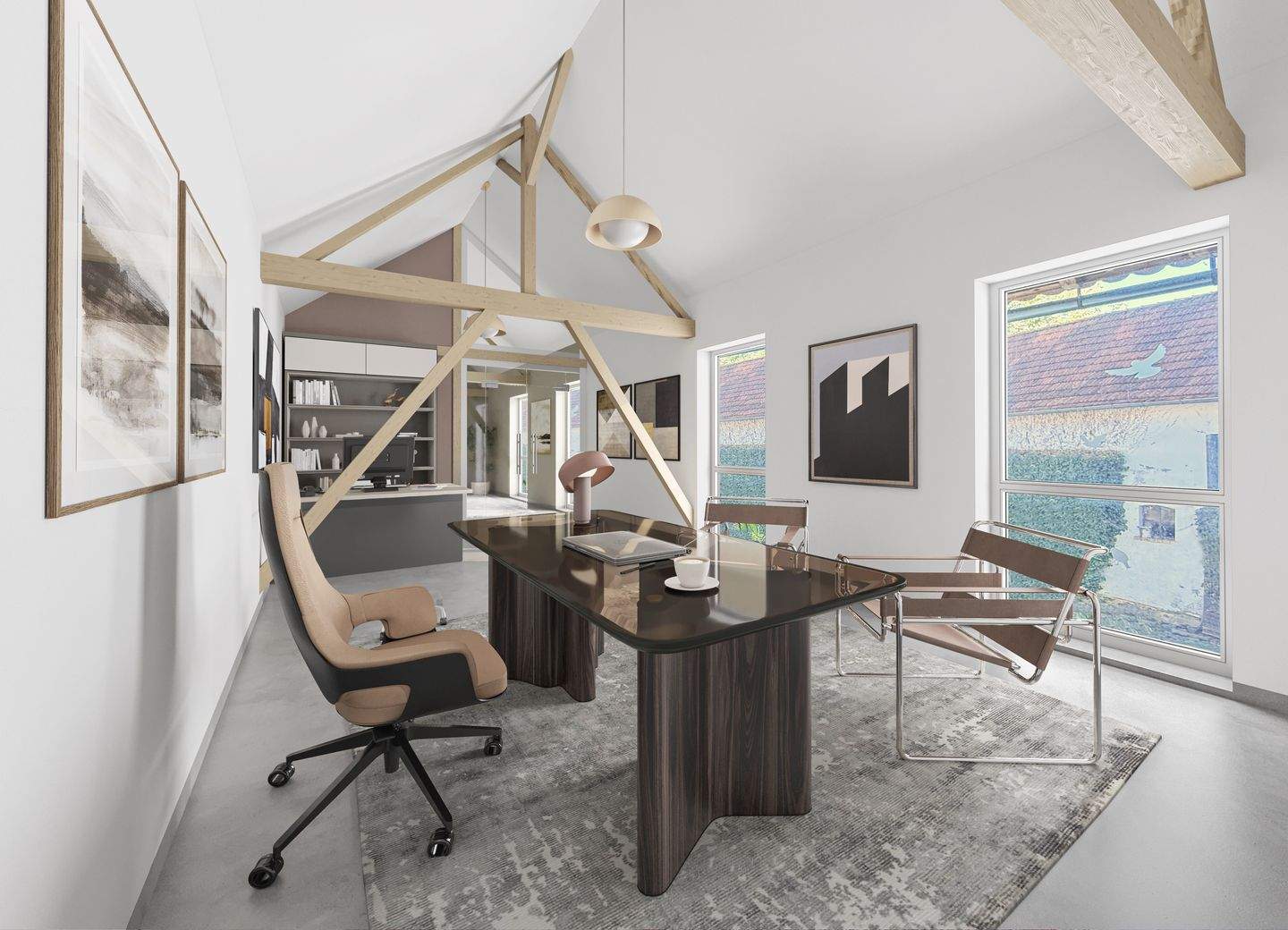 Thumbnail-Raumwunder mit Ausbaupotential: Teilsaniertes Anwesen mit Büroeinheit in ruhiger Lage