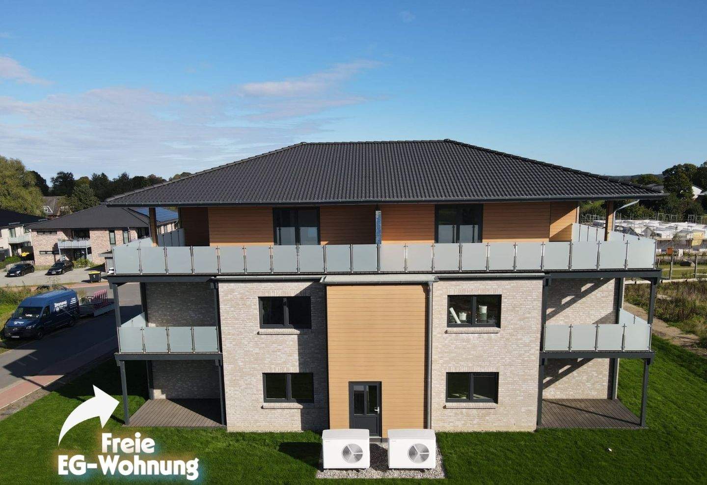 Thumbnail-Barrierefreie EG-Wohnung in Steinbergkirche, Neubau u. schlüsselfertig inkl. Einbauküche!