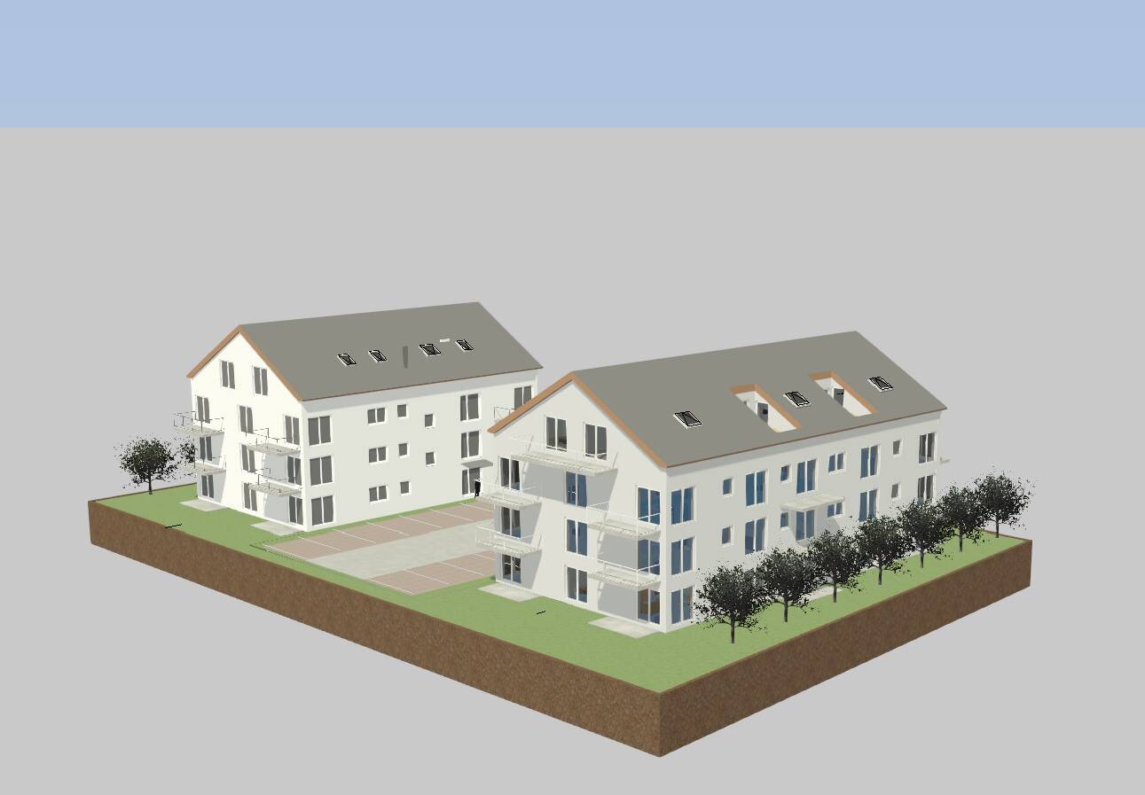 Thumbnail-Grundstück inkl. genehmigtem Bauplan für 2 Mehrfamilienhäuser ohne Bauzwang!