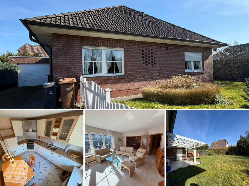 Thumbnail-Komfort auf einer Ebene - gepflegter Walmdachbungalow mit Garage und ausbaufähigem Dachgeschoss