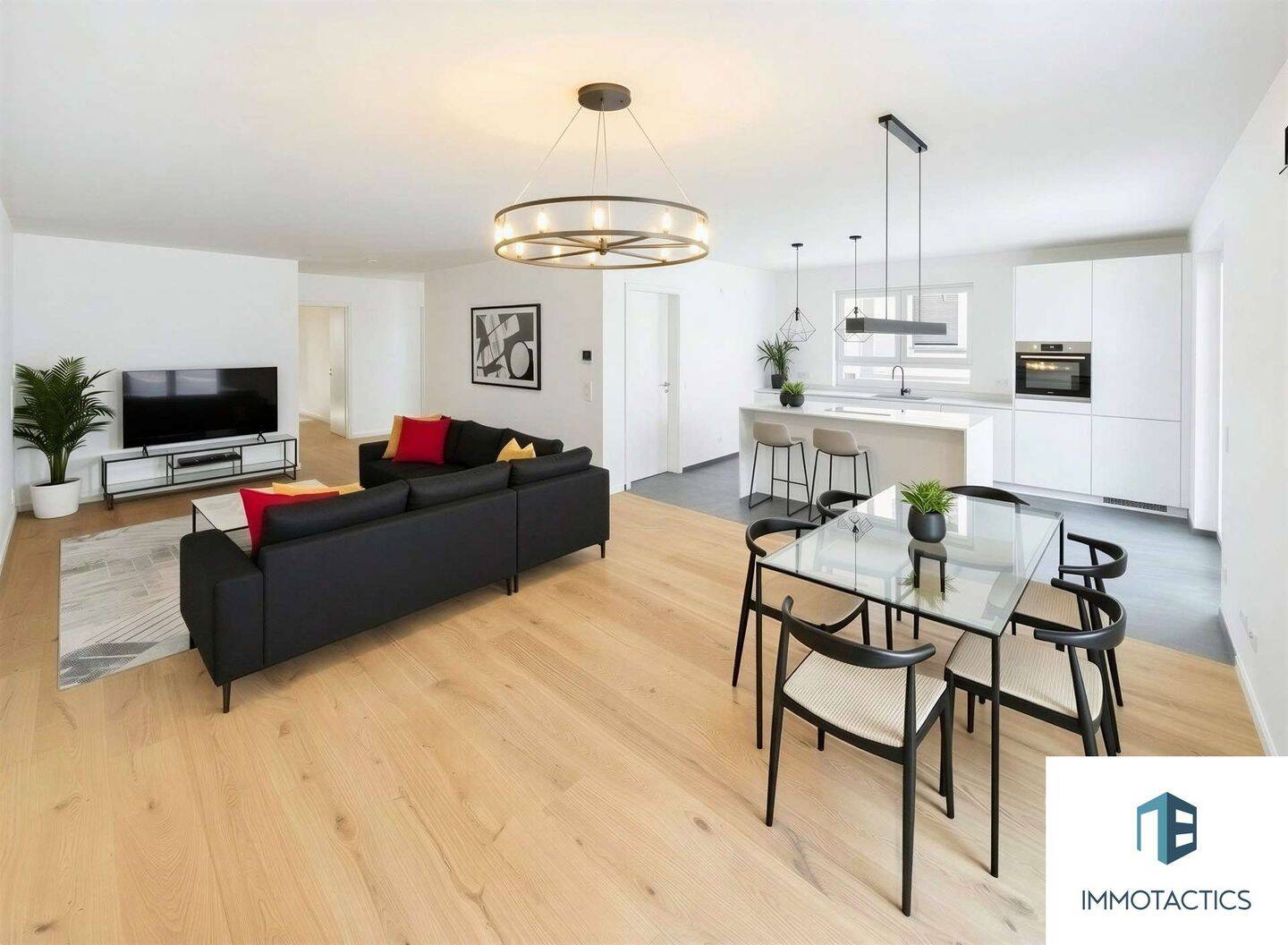 Thumbnail-Hochwertige KfW40-QNG 3-Zimmer-Wohnung in Rheinnähe mit Terrasse und Tiefgaragenstellplatz