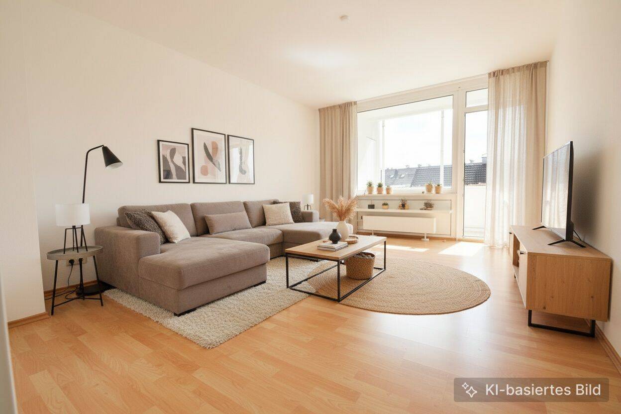 Thumbnail-Frisch renovierte Zweizimmerwohnung mit Balkon in ruhiger Waldrandlange