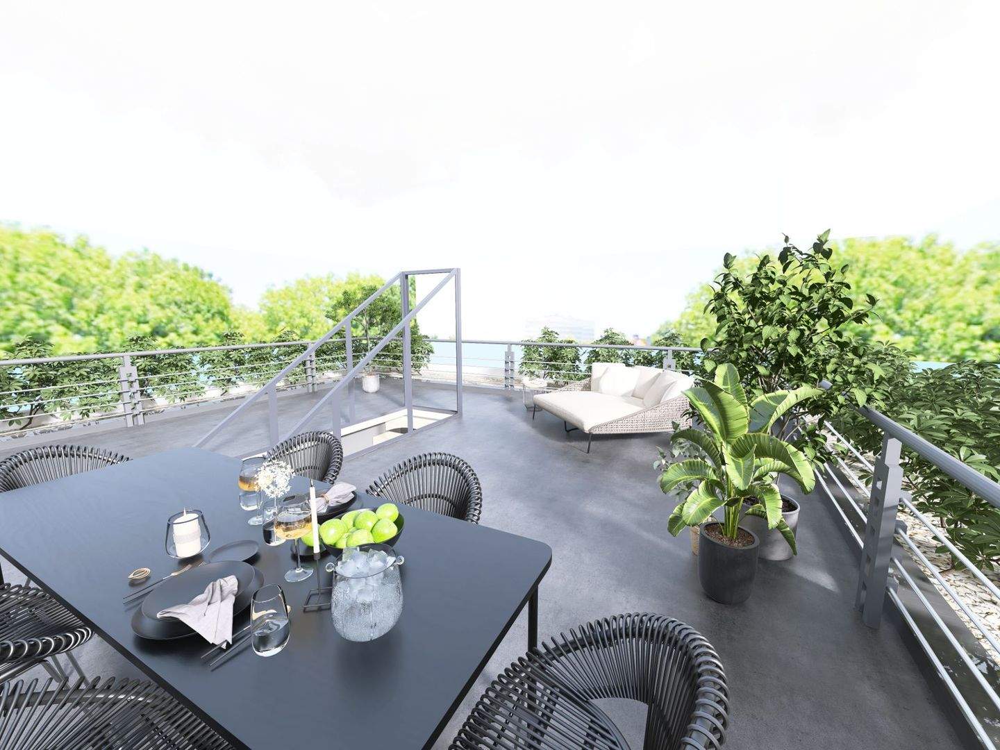 Thumbnail-Exklusives Penthouse mit privatem Dachgarten und Panoramablick in Essen-Bredeney