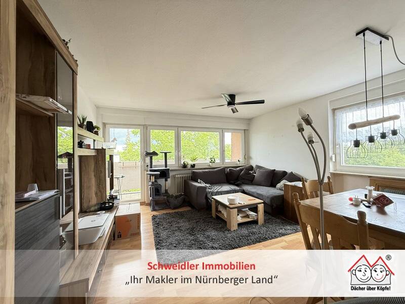Thumbnail-Citynah wohnen in Schwaig: 3 Zimmer, Balkon, Garage und ein durchdachter Grundriss - WOW!
