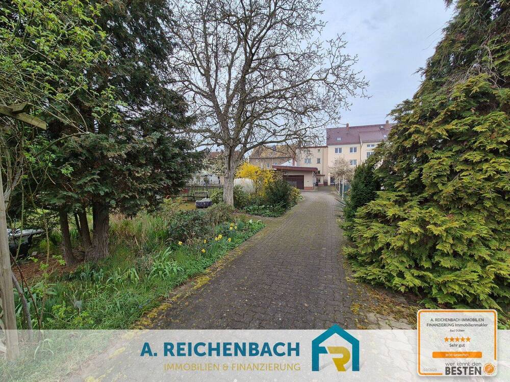 Thumbnail-Reihenmittelhaus mit großem Grundstück und vielseitigem Nebengelass in Grimma Nerchau zu verkaufen!